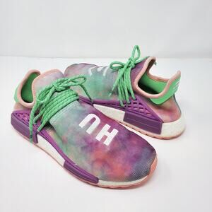 Adidas Human Race NMD Shoes Men's 10.5 Pharrell Holi Festival Chalk Coral 2018